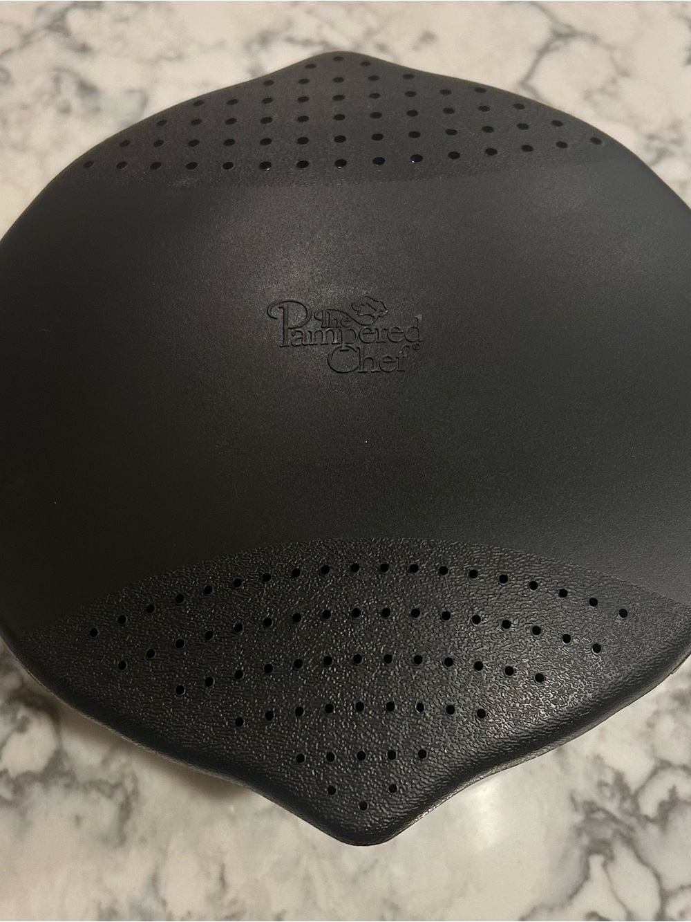 New Black Pampered Chef Large Micro Cooker Microwave Steamer Rice Strainer 8 cup